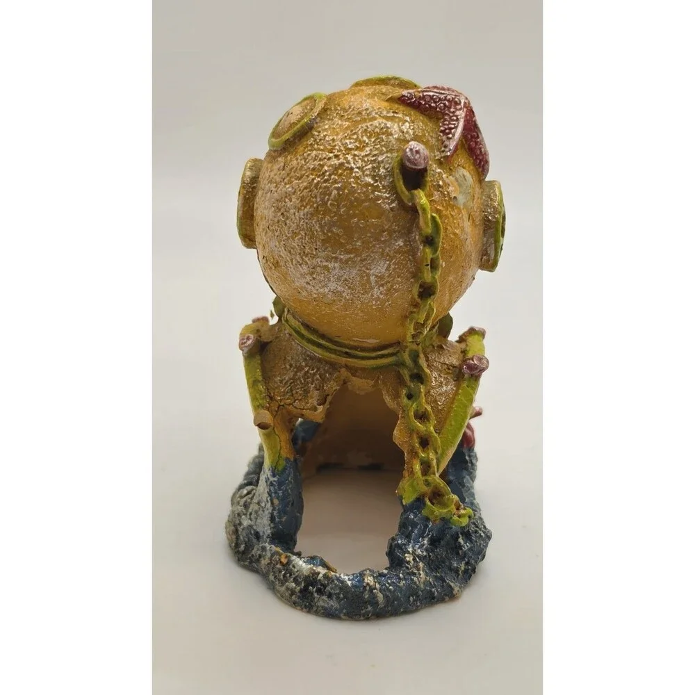 Aquarium Figure Lot Scuba Santa Frankenstein Castle Diver Helmet Duck